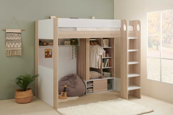 Flair Hampton High Sleeper with Wardrobe
