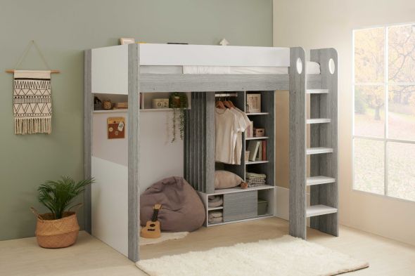 Flair Hampton High Sleeper with Wardrobe