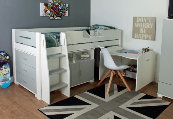 Kids Avenue Urban Grey 1 Midsleeper