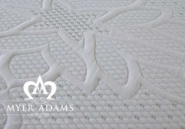 Myer Latex 2000 Divan - Shown in plush velvet steel fabric