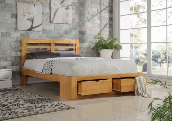 Flintshire Furniture New Bretton Wooden Bed Frame
