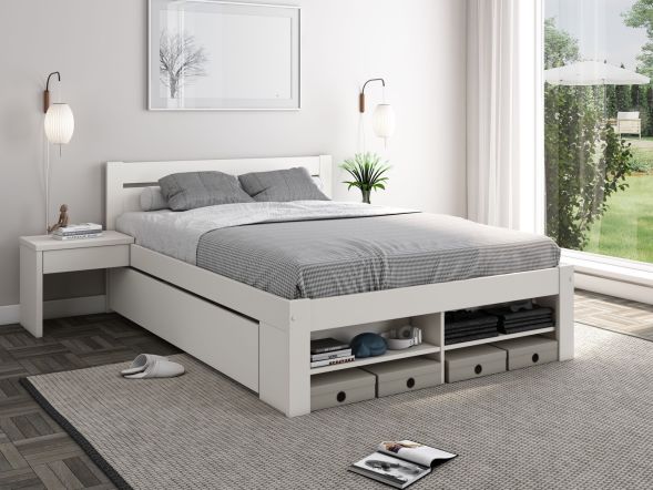 Noomi Pradis Storage Bed White (FSC-Certified)
