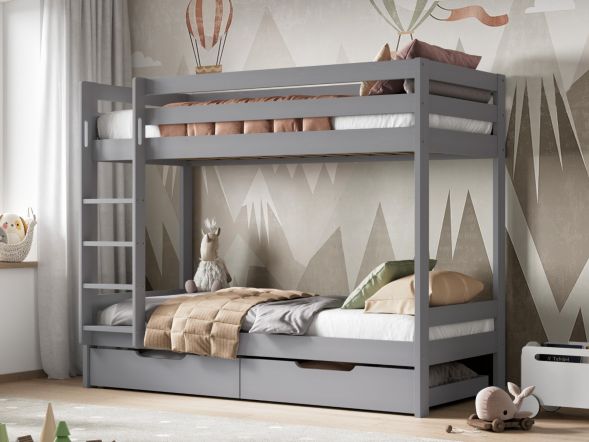 Noomi Nora Solid Wood Bunk Bed with Optional Storage (FSC-Certified)
