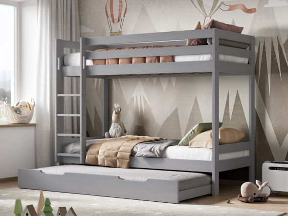 Noomi Nora Solid Wood Bunk Bed with Optional Storage (FSC-Certified)
