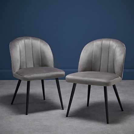 LPD Orla Chair Grey Pack Of Two