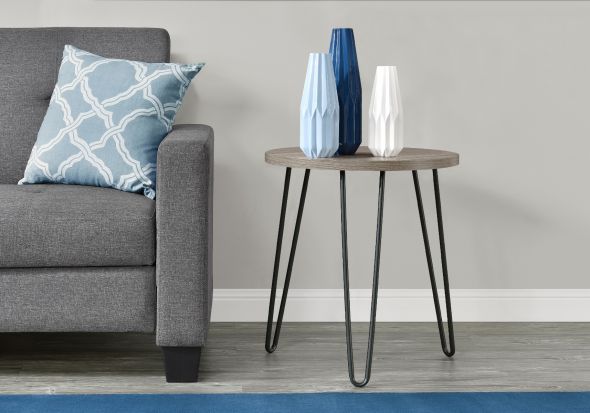 Dorel Owen Retro Round End Table