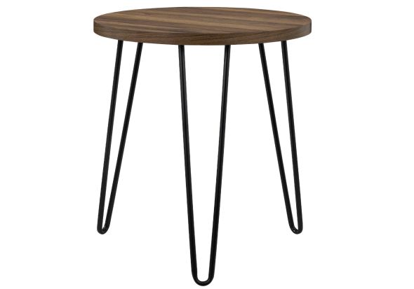 Dorel Owen Retro Round End Table