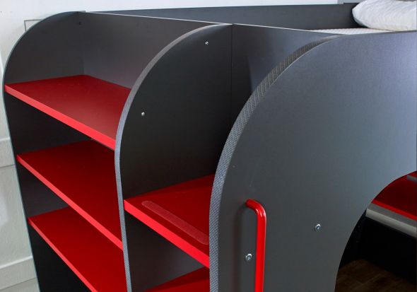 Trasman Podbed Gaming High Sleeper with Chair Bed