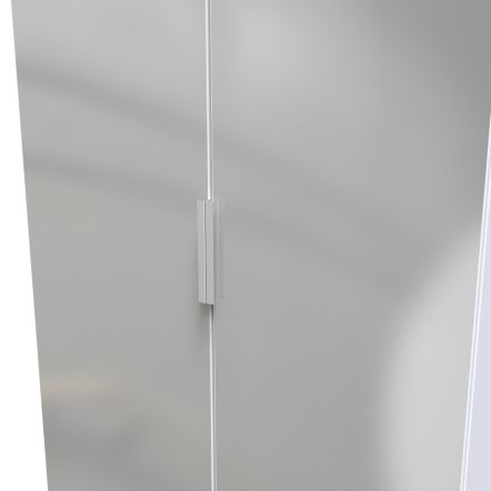 Welcome Furniture Plymouth 2ft6in Midi Plain Robe White Matt