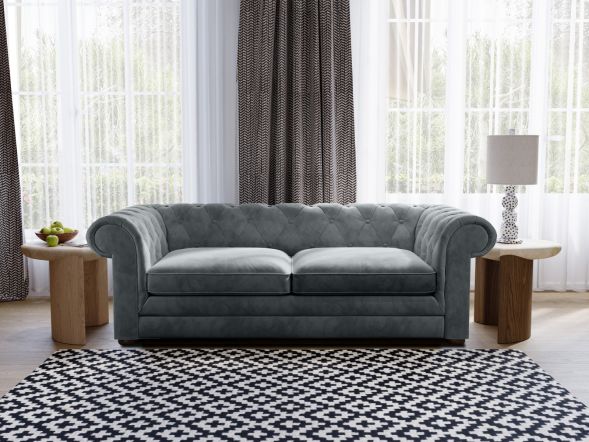Flair Ralph 3 Seater Velvet Sofa Bed