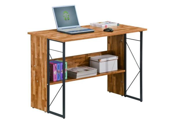 Alphason Rhodes Walnut Effect Desk