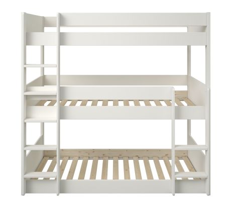 Noomi White Triple Stak Solid Wood Bunk Bed (FSC-Certified)
