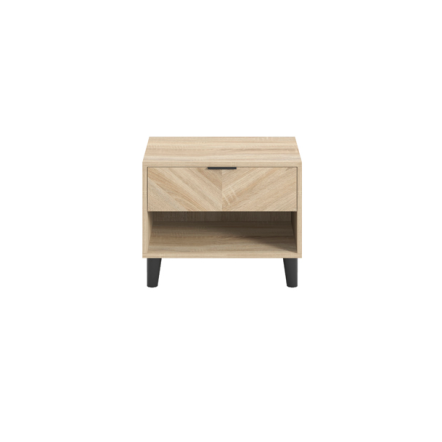 LPD Stockholm Chevron 1 Dr Bedside Cabinet