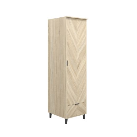 LPD Stockholm Chevron 1 Door Wardrobe