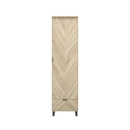 LPD Stockholm Chevron 1 Door Wardrobe