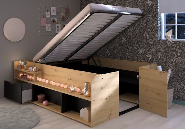 Parisot Travel Ottoman Storage Bed Frame
