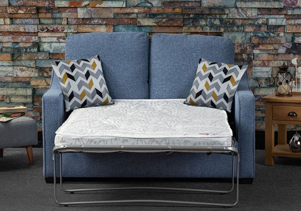 Sweet Dreams Tweed 2 Seater Fabric Sofa Bed sleeps 2 wide range of fabric choices tension sprung base 10cm sprung mattress