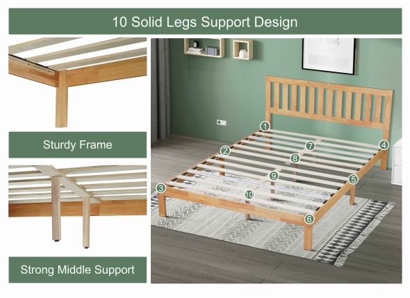 Flair Urban Wooden Bed Frame