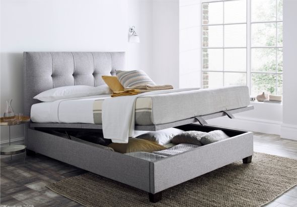 Kaydian Walkworth Ottoman Bed Frame in Marbella Grey
