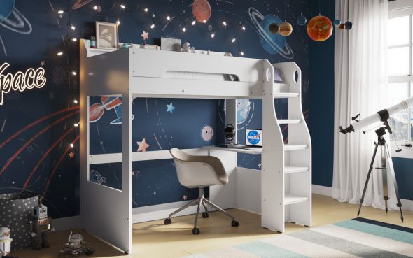 Flair Cosmic High Sleeper with Desk