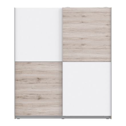 Flair Freddie Sliding Wardrobe Sand Oak/White