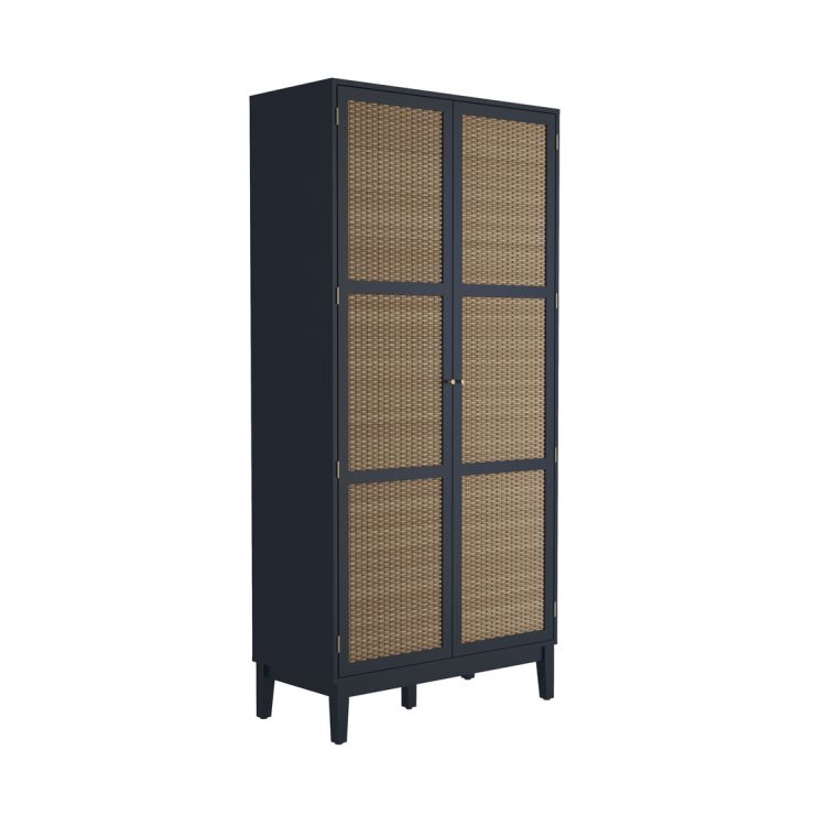 LPD Bordeaux Blue 2 Door Wardrobe