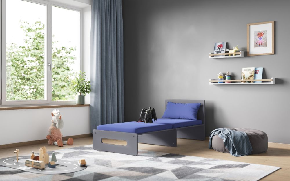 Flair Cosmic Pull Out Futon Grey