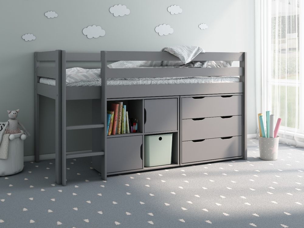 Noomi nora storage cabin grey wood
