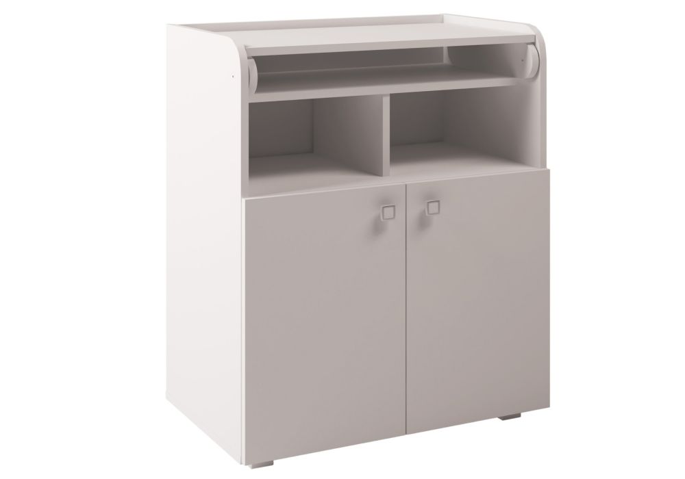 Kidsaw Kudl Kids Changing Board Cupboard with Storage 1270 - White