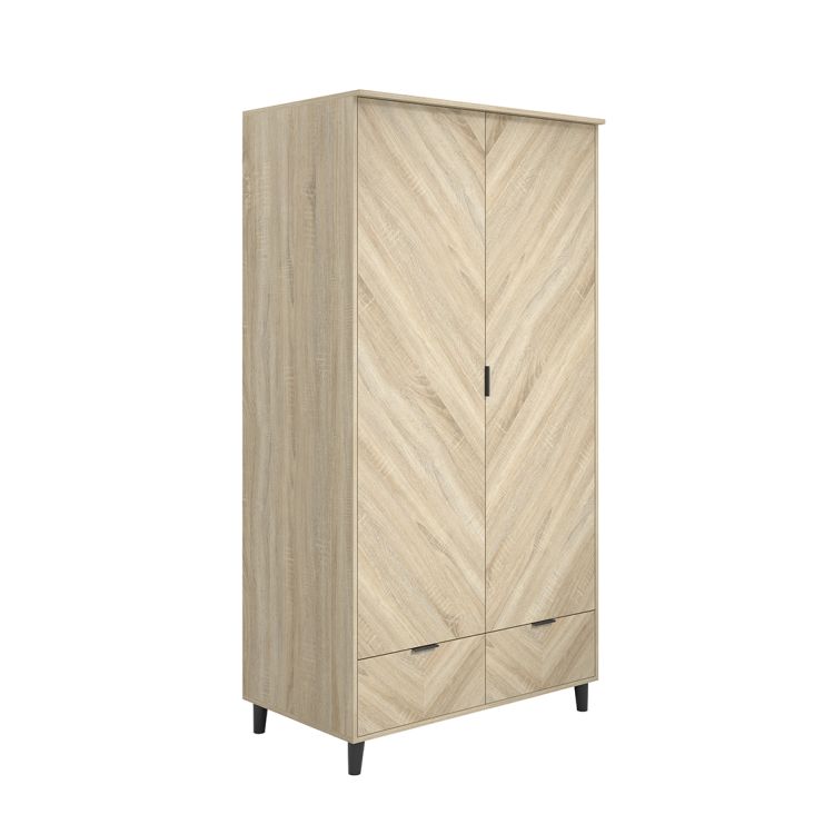 LPD Stockholm Chevron 2 Door Wardrobe