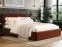 Flair Alba Ottoman Bed Burnt Orange Velvet