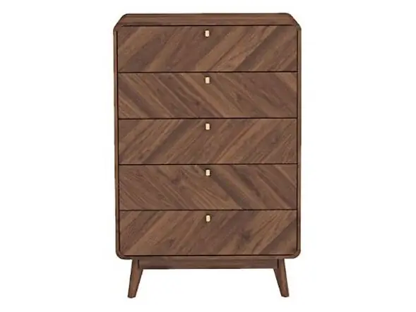 Kidsaw LV44 Chest of Drawers Columbian Walnut