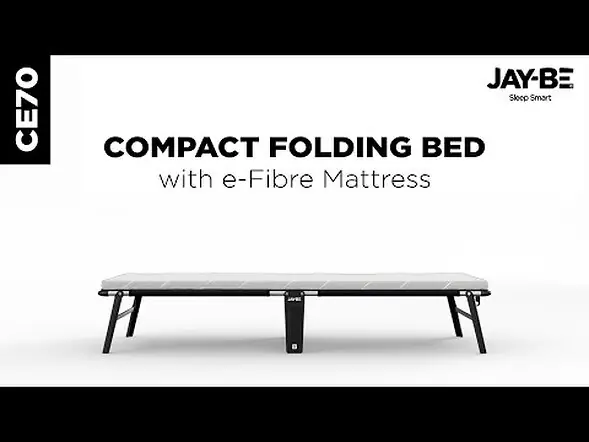 Jay-Be® CE70 Compact Folding Bed with e-Fibre Mattress, Single
