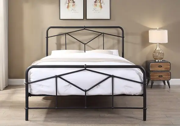 Flintshire Furniture Axton Black Metal Bed Frame