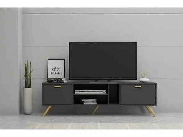 Kidsaw LV19 TV Cabinet 1.6m Dark Grey