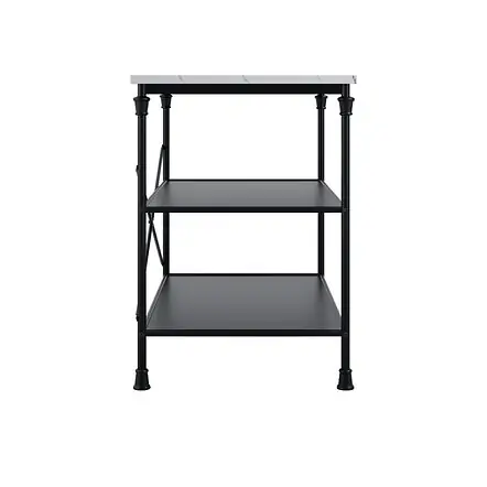 LPD Fairmont Marble Effect Kitchen Island