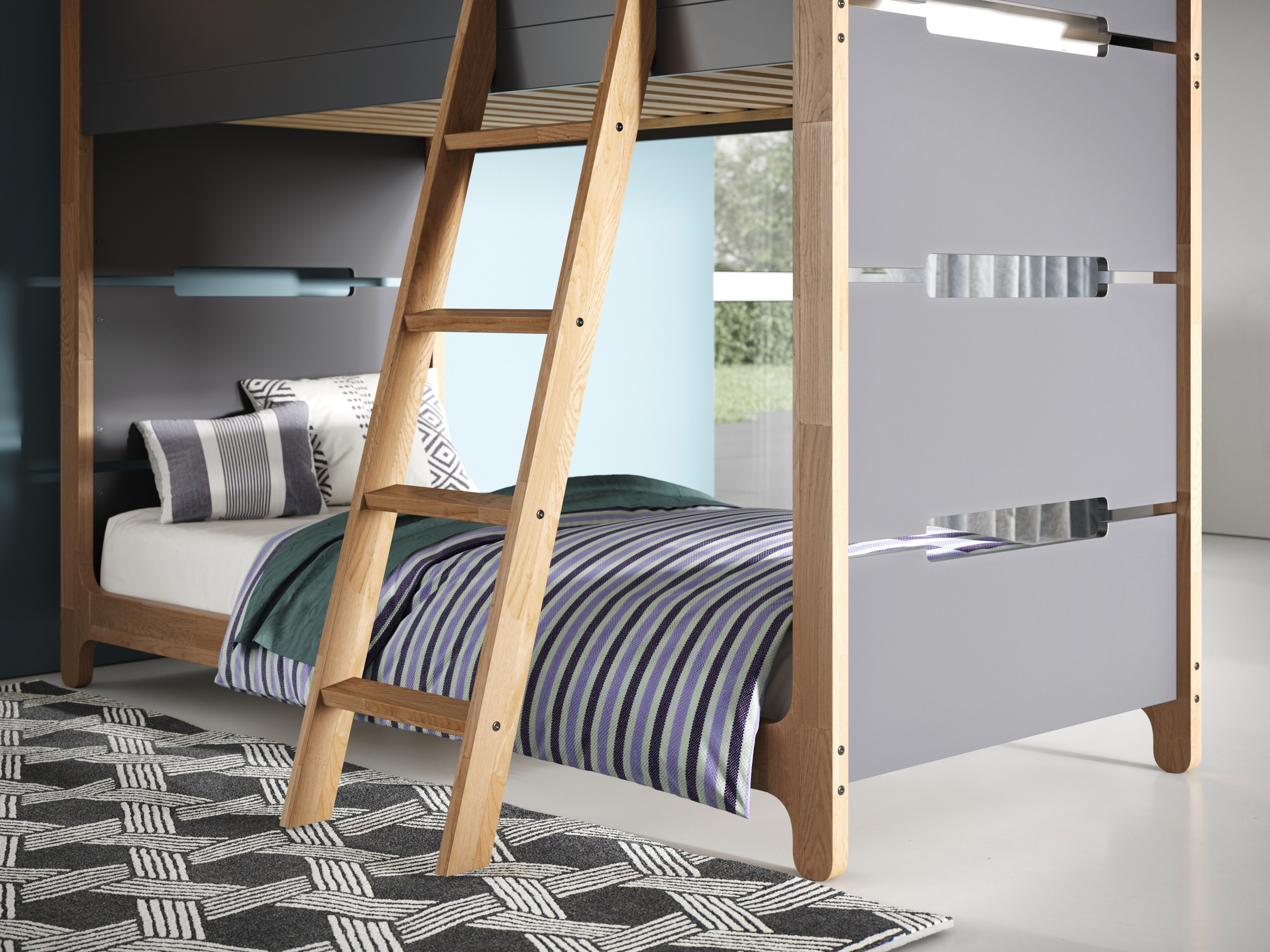 bedroom with a Japandi theme bedroom with a Japandi theme